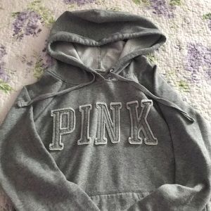 PINK grey sweater